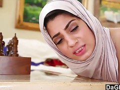 KiloTube presents: Dagfs - arabic chick nadia ali tastes white cock