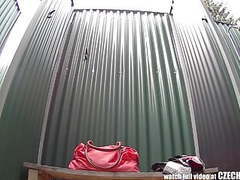 KiloTube presents: Amazing young girl shower voyeur