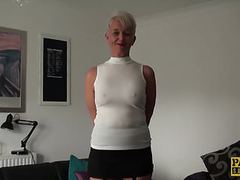 KiloTube presents: Roughly fucked mature slut swallows huge load of cum
