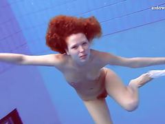 KiloTube presents: Matrosova hot ginger pussy in the pool