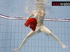 KiloTube presents: Sexy hot girl swimming in the pool