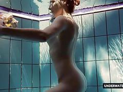 KiloTube presents: Hot big titted teen lera swimming in the pool