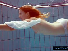 KiloTube presents: Redhead in a white dress and sexy bikini