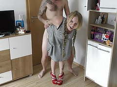 KiloTube presents: Shy teen girl with huge boobs gets fucked hard