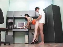 KiloTube presents: Secretary with sexy legs gets a creampie