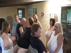 KiloTube presents: Mature bbw sluts sucking cock in group fun