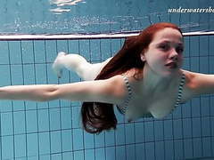 KiloTube presents: Salaka ribkina underwater swimming teen