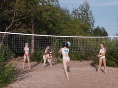 KiloTube presents: Outdoor lesbian fingering on the beach with lovely darlings