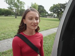 KiloTube presents: Veronica church with shaved pussy sucking her lover's dick