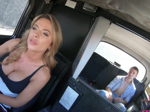 KiloTube presents: Lucky passenger fucks wet pussy of horny taxi driver shalina devine