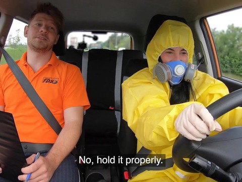 KiloTube presents: Driving instructor fucks orgasmic pussy of skinny czech lexi dona
