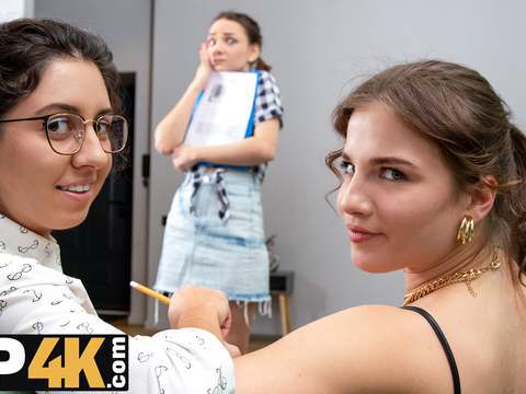 KiloTube presents: Vip4k. lesbians is a perfect work break for these office whores