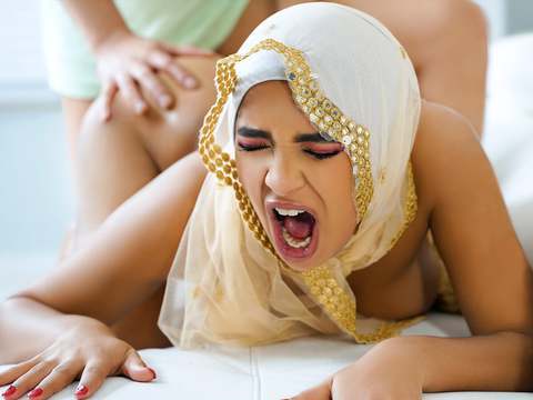 KiloTube presents: Muslim cutie with juicy tits babi star bends over and takes fat cock in her ass - hijab hookup