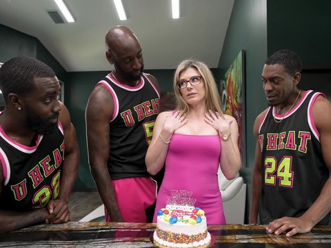 KiloTube presents: Interracial gangbang with a horny blonde babe - cory chase