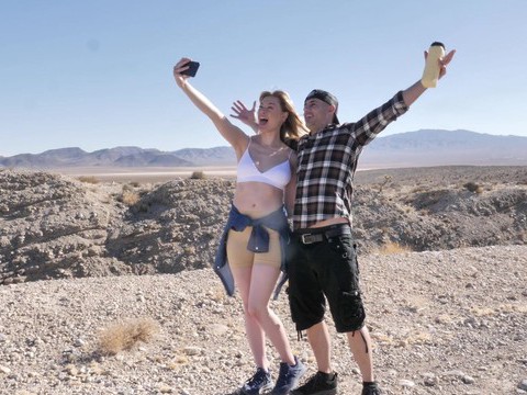 KiloTube presents: Amber moore enjoys while giving her lover a good blowjob