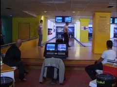 KiloTube presents: Girl gangbanged in the bowling alley