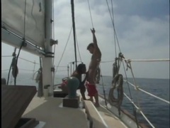KiloTube presents: Interracial on a boat with a beautiful black girl